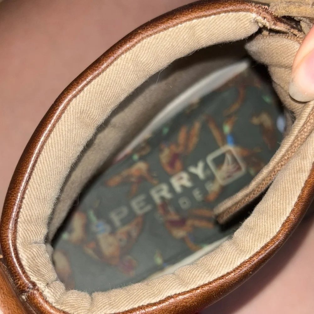 Sperry Brown Boat Shoes with Ankle Support